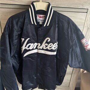 Majestic Navy Blue Yankees Bomber Jacket